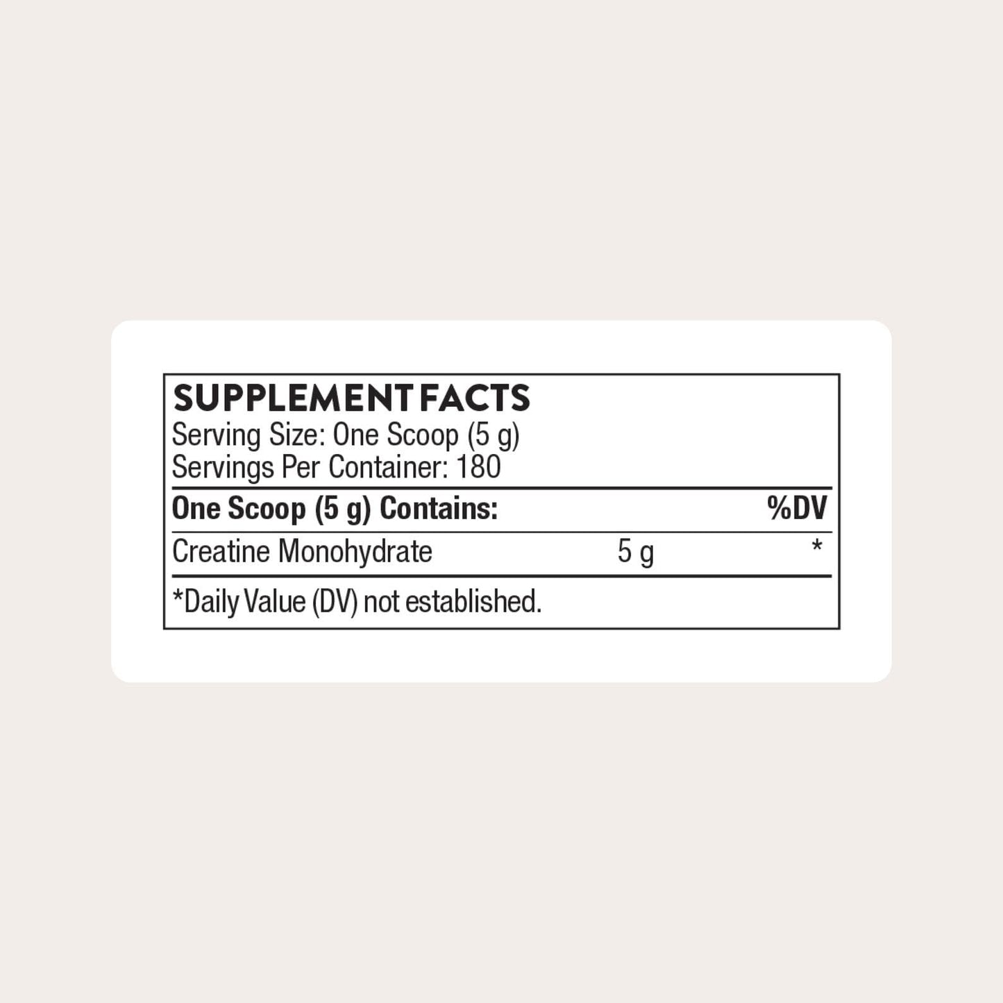 THORNE Creatine, Micronized Creatine Monohydrate Powder, 90 Servings