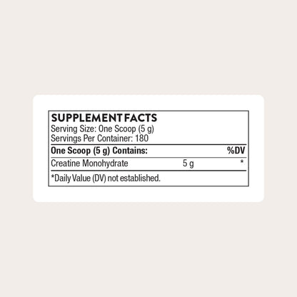 THORNE Creatine, Micronized Creatine Monohydrate Powder, 90 Servings