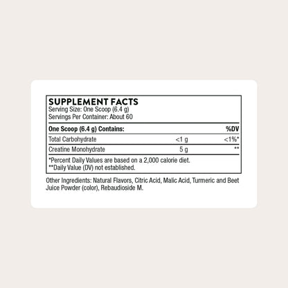THORNE Creatine, Micronized Creatine Monohydrate Powder, 90 Servings